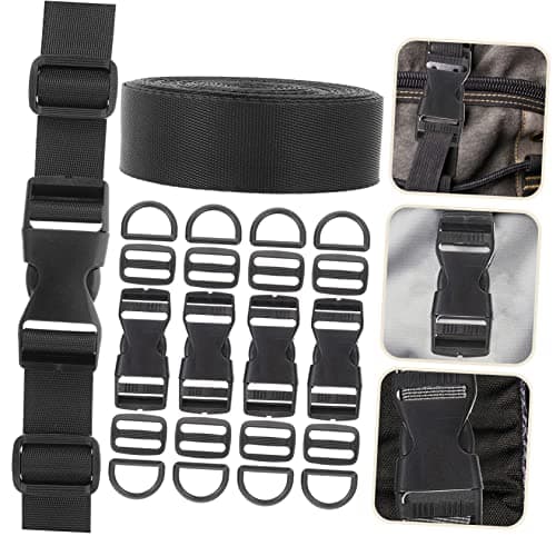 Anneome 31 Piece Black Plastic Nylon Buckles for Straps Repair Set — view 6