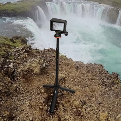 20"/51cm Selfie Stick Tripod for GoPro Hero 13/12/11/10/9/8/Max2, DJI Osmo Pocket 4P/4/3, Action 6/5 Pro/4, AKASO EK7000 Action Cameras — view 6