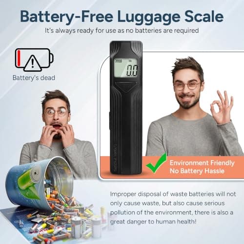 travel inspira Battery-Free Luggage Scale, Suitcase Weighing Scales — view 3