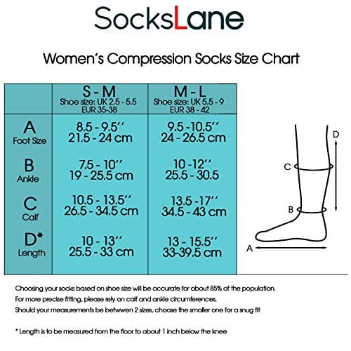 SocksLane Cotton Compression Socks 15-20 mmHg Class 1 Support Knee-High (Brown, Medium-Large) — view 2