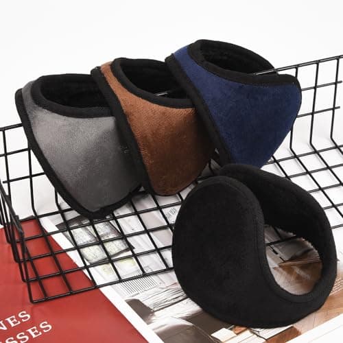 Lezevn 4 Packs Ear Warmer Winter Plush Earmuffs Cold Protection Ear Warmer Winter Accessories Keep Warm for Adults Children — view 5