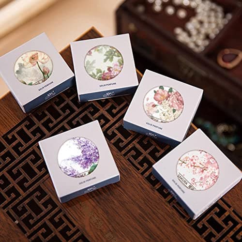 Solid Perfume Stick Floral Essence Portable Travel Perfumes for Women's Fragrances Long Lasting Pocket Balm Perfume Stick Natural Floral Fragrance Parfum for Women (sakura) — view 4