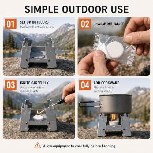 Godora Solid Fuel Tablets, 36 Pack, 15g Each, for Camping Stoves — view 5