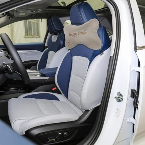 SOLUSTRE Car Neck Pillow 2pcs Flannel Pp Cotton Headrest Support — view 5