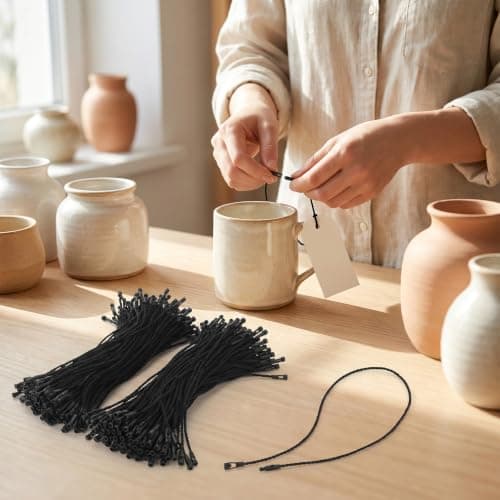 Matwsec 200PCS 7.8in Hang Tag String Cotton Tag String — view 4