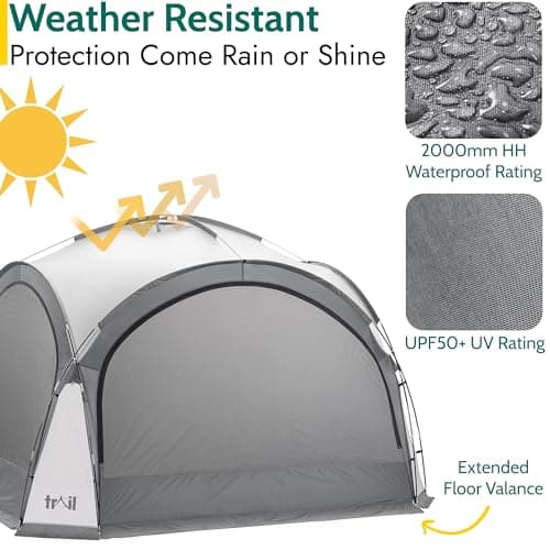 Trail Dome Gazebo with Zip-Away Sides, Carry Bag, 3.5m x 3.5m — view 5