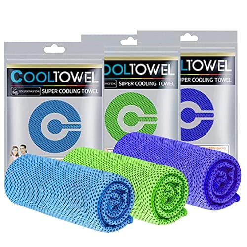 YORFULL Cooling Towels for Neck,Quick Drying Ice Towel Instant Cooling Relief,Soft Breathable Chilly Towel for Gym,Golf,Yoga,Camping,Running, Workout,and More Activities Blue