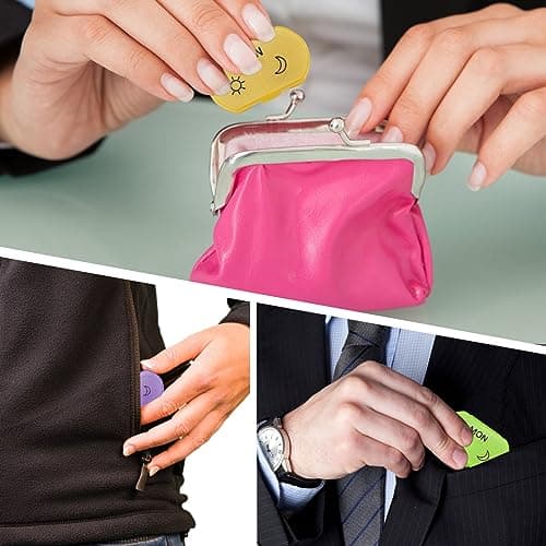 Little Daily Pill Box Case AM PM for 7 Day, Small Pocket Purse Pills Holder, Cute Drug Organiser Container 2 Times a Day — view 2