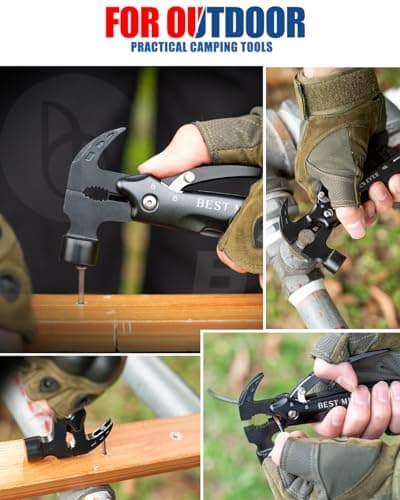 BIBURY Gifts for Men, Mini Hammer Multitools, Best Men Ever Engraving — view 5