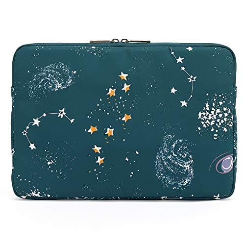 KAYOND 14 inch Laptop Sleeve, Compatible MacBook pro 15.4（2017-2020） and 14 inch Notebook Computer, Water Repellent Laptop Bag,Shockproof case (14-14.1 inch, Starry Sky) — view 3