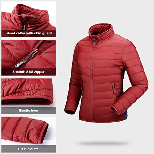 Outdoor Ventures Women's Packable Puffer Jacket Lightweight Quilted Jacket — view 4