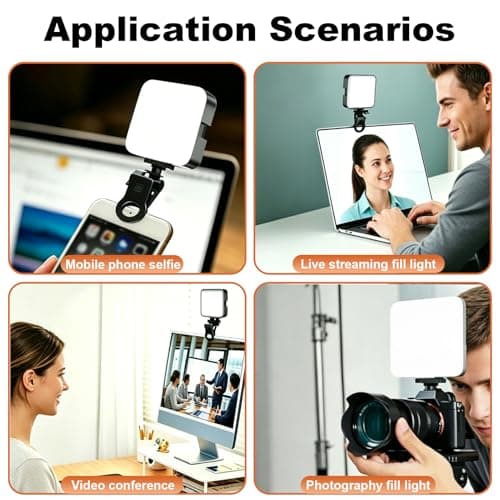 Portable Selfie Light, Clip On Phone Light for iPhone and Laptop — view 6