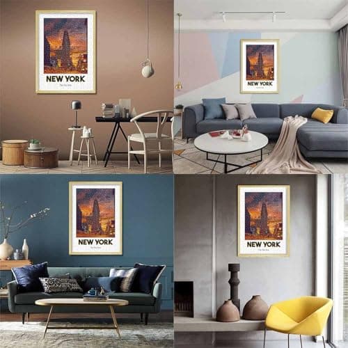 Flat Iron Building Jigsaw Puzzle 1000 Pieces, Romantic City Break Scene, 1000 Pieces for Adults, Travel Gift for Adults, Screen-Free Fun, 70x50cm/1000pcs — view 4