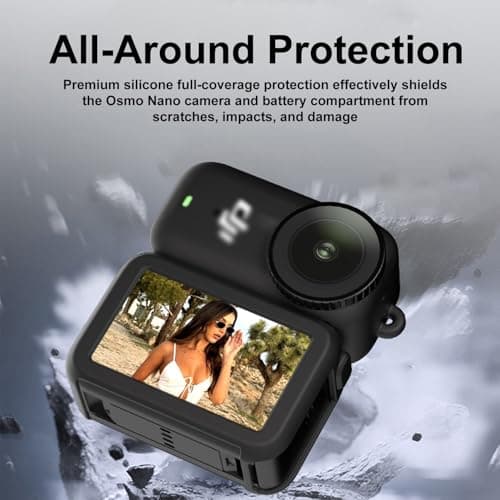 Silicone Case with Lens Cap & Wrist Strap Kit Compatible for DJI Osmo Nano — view 5