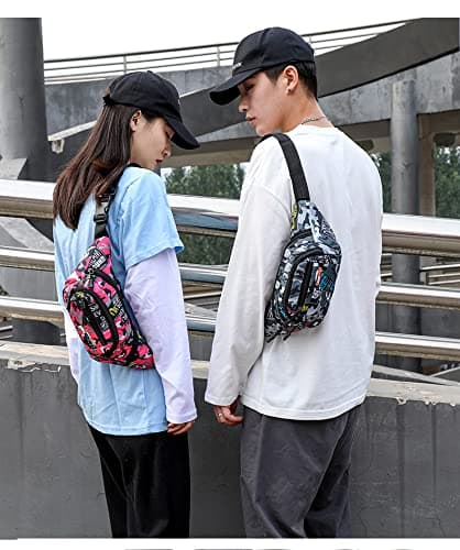 Bum Bag,Camo Bumbag Camouflage Belt Bag Waist Bag Fanny Pack Fabric Nylon Money Belt for Men Boys Running Hiking Travel Sports 13.65*4.68 Inch — view 2