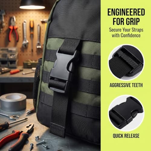 Vosali 2 Pack Replacement Plastic Buckle Clips, Side Release Buckle — view 5