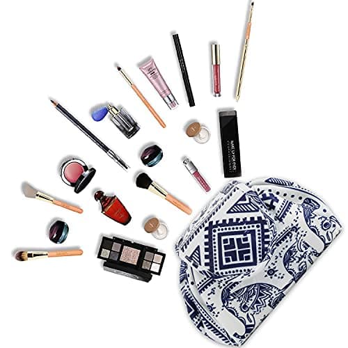 Vavabox Lazy Drawstring Makeup Bag, Flat Lay Cosmetic Bags (Elephant) — view 6
