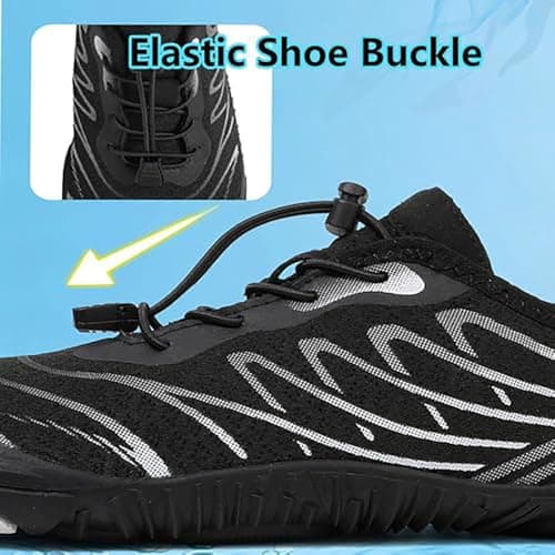 Grounding Shoes with Copper, Copper Hike Barefoot Shoes for Women Men, Waterproof Non-Slip Comfort Hike Shoe (8305Black, Adult, Women, 7.5, Numeric, UK Footwear Size System, Medium) — view 6