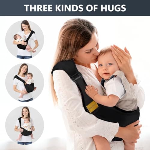 AOOWU Baby Carrier, Toddler Carrier Side, Baby Sling Carrier, Baby Wrap Carrier with Adjustable Shoulder Straps, Child Sling Baby Side with Shoulder Strap, Baby Sling for Newborns to Toddlers — view 4