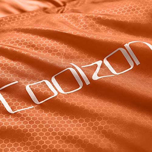 Coolzon Outdoor Sleeping Bag for Camping, for 3-4 Seasons, Adult Blanket, Small Packed Size, Ultralight Carry Bag, Soft, Thick and Warm, for Outdoor Camping, Travel, Hiking, Orange — view 6