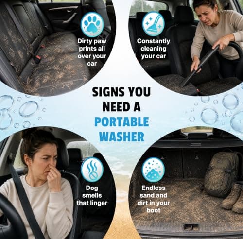 Splash n' Dash 8 Litre Portable Dog Shower – Manual Shower Kit with Brush Head & Neoprene Jacket – Portable Dog Washer for Home, Travel, or Outdoor Use — view 3