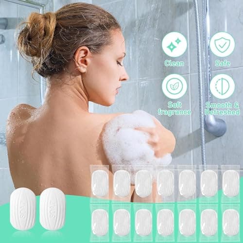 200 Pcs Travel Bar Soap 0.35 oz Mini Soap Bars Individually Wrapped Hotel Small Soap Bars Face and Body Amenities Toiletries for Inns and Hotels Vacation — view 3