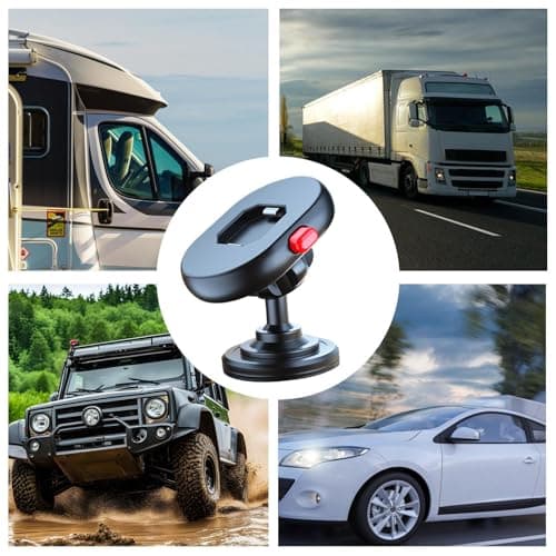 Generisch Mobile Phone Holder for Car, 360° Swivelling Smartphone Holder, Quick Release with Shock Absorption for Robust Use on Boat, Offroad, Truck, Travel, and Road — view 4
