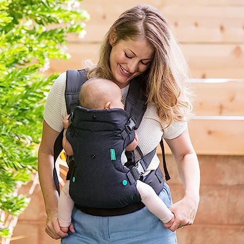 Infantino Flip Advanced 4-in-1 Baby Carrier - Ergonomic, Convertible, Face-in and Face-Out Front and Back Baby Carrier for Newborn to Toddler 3,6-14,5kg, Black — view 6