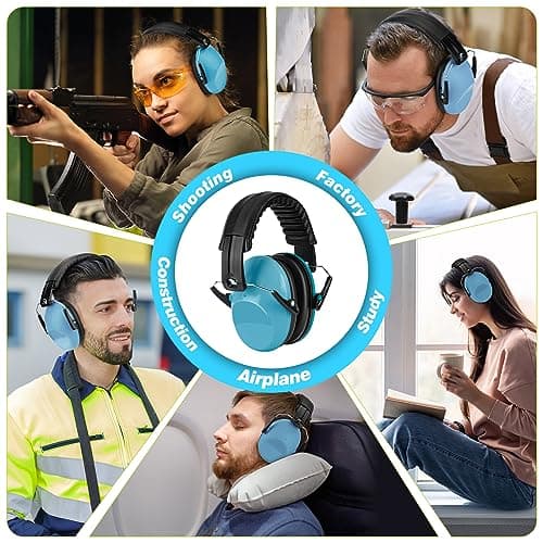 Kids Ear Defenders 2 Pack, Noise Cancelling Headphones for 3-16 Year — view 6