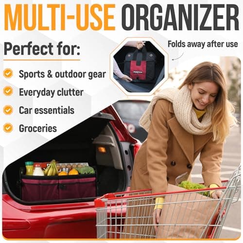 FORTEM Car Boot Organiser- Collapsible Car Organiser & Storage Bag for SUVs — view 5