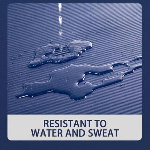 Kingdom Fitness 15mm 20mm Extra Thick Yoga Mat Set | NBR Non-Slip Exercise Mat, Carry Bag, Strap & Resistance Band (Navy, 20mm) — view 5