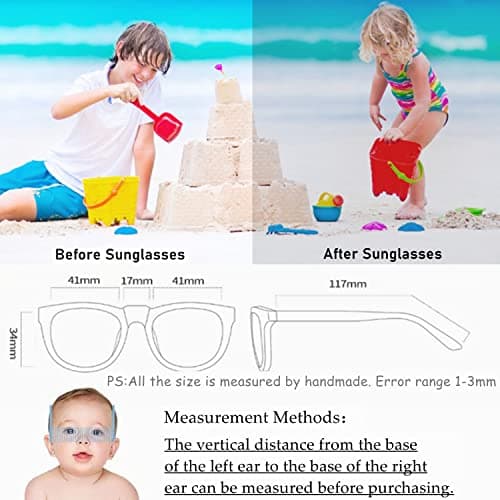 iNszkoos Flexible Polarized Baby Sunglass with Strap Adjustable, Infant Outdoor Sunshade UV 400 Protection Soft Silicone Frame Baby Sunglasses for 0-36 Months Toddler Newborn Boys Girls — view 6