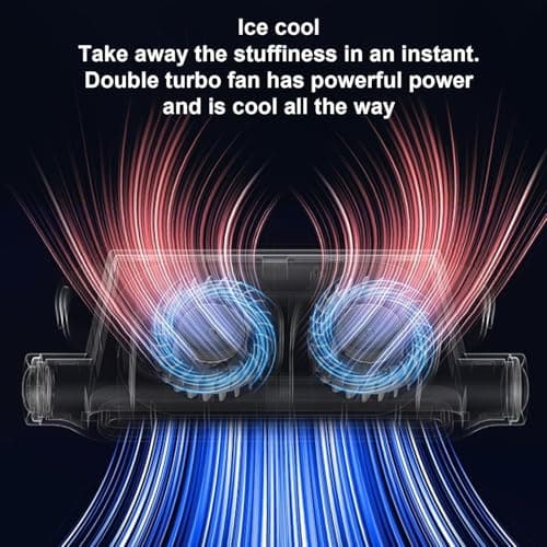 Car Backseat Fan,Car Seat Cooling Fan,Angle Adjustable Carseat Cooler,Portable Ventilation Fans,3000mAh Rechargeable,Clip On Air Circulator,Electric Vehicle Fans for Road Trips Camping (Black) — view 6