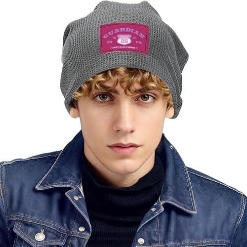 ZALXOZYL Slouchy Beanie Run Sustainable Travel Soft Journey Lightweight Traveling Light Plush Inner Lining Cartoon Patterns Travel Gray 4 — view 4
