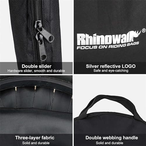 Rhinowalk Bike Wheel Bag Travel Case Soft Padded Bicycle Wheelset Carrying Bag for 26-29 inch Mountain Road Bike Wheels — view 4
