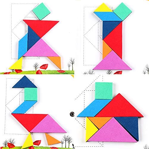 Coogam Magnetic Travel Tangram Puzzles Book Games IQ Educational Toys — view 3