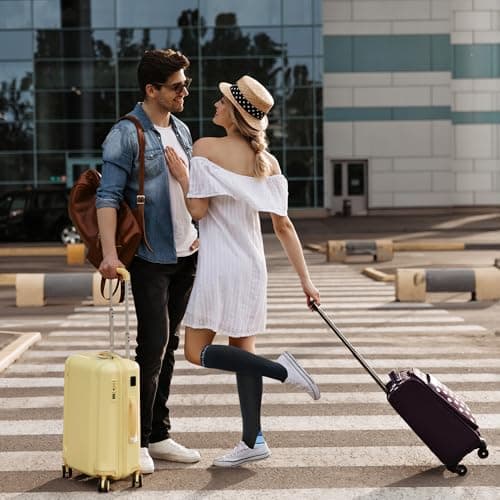 CAMBIVO Compression Socks for Women & Men 2 Pairs, Travel Flight Socks — view 3