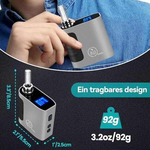 Aisvape NIU PRO Vaporiser | Herbal Heating Quick Swapped Chamber | 160℃-226℃ Portable Dry Herb Vaporizer| Replaceable SUS304 Pods| 1400 mAh Battery | Haptic Feedback(Sliver) — view 5
