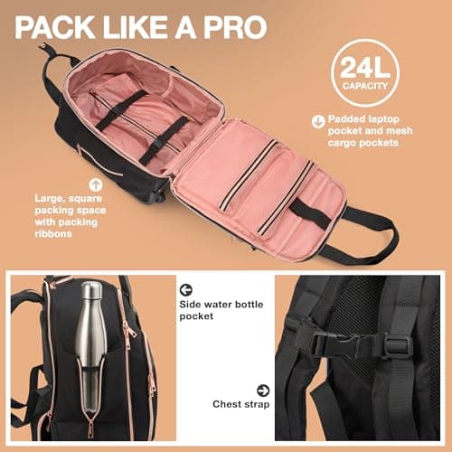 Cabin Max Ryanair Cabin Bag 40x30x20 Trolley Backpack Hand Luggage, 24L — view 6