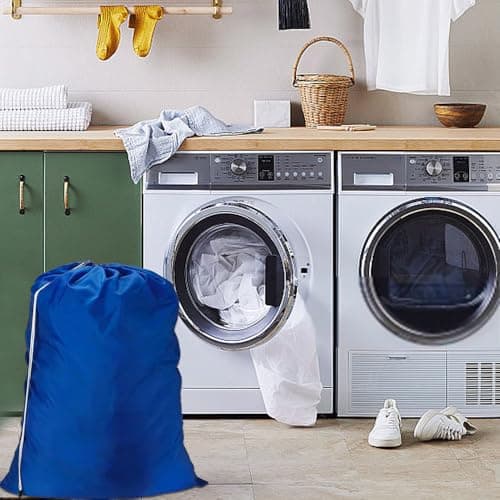 Heavy Duty Laundry Bag with Drawstring, 2 Pack Clothes Drawstring Bag — view 4