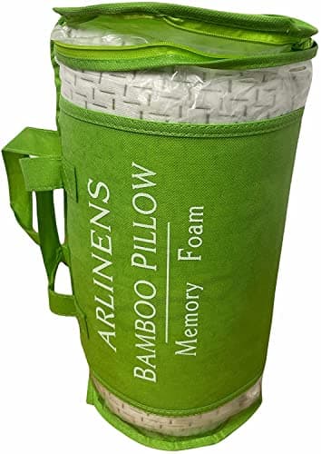 ARLINENS Bamboo Pillows 3 Pack Anti Allergy Orthopaedic Pillow for Neck Back & Shoulder Support Pillow Bed Pillows removable Cover, Medium Firm Support Bamboo Pillows 70x40cm — view 6