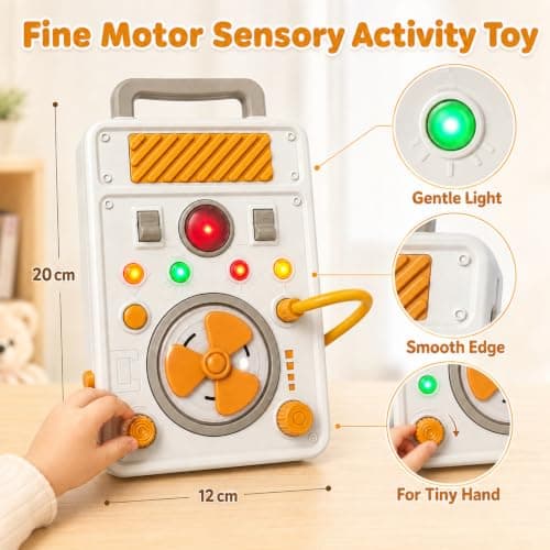 Kdoliti Montessori Busy Board 1+ Year Old,Sensory Toys for Babies,Toddler Travel Toys for 1 2+ Year Old,Baby Toy for 1 2 Year Old Boy Girl,Montessori Toys for 1 2 3 Year Old Girls Boys Birthday Gifts — view 5