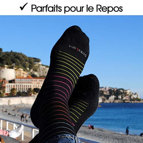 SocksLane Cotton Compression Socks 15-20 mmHg Class 1 Support Knee-High (Charcoal Gray, Medium-Large) — view 5
