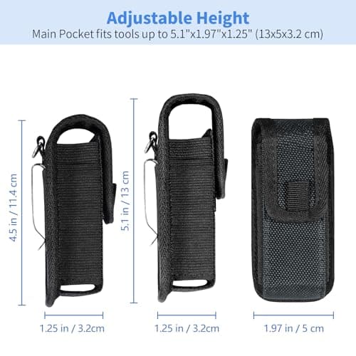 KENOBEE Multitool Sheath EDC Pouch, Utility Tactical Waist Pack, Black — view 3