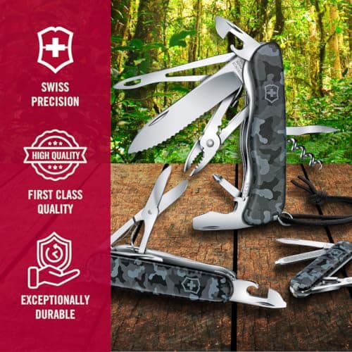 Victorinox Huntsman Swiss Army Knife - 15 Function Multitool, Navy Camo — view 6