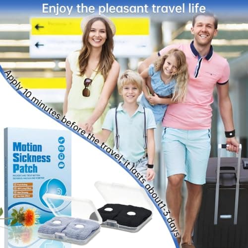 36 Pcs Motion Sickness Patches with 2 Pairs Wristbands for Travel — view 6