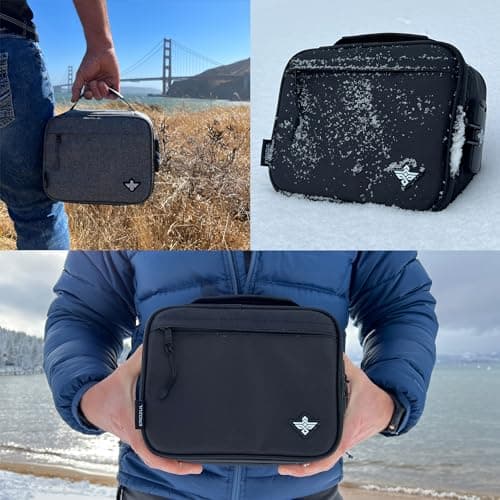 Erozul Exodus Storage Travel Bag with Combination Lock Water Resistant Organizer Case Toiletry Bag Dopp Kit Makeup or Toiletry Bag for Men & Women (Graphite) — view 4
