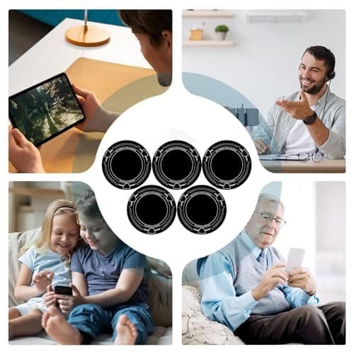 Magnetic Phone Cooler Pad - Radiator Sticker Kit | 5 Heat Dissipation Metal Patches with Portable Design, Cellphone Cooling Magnets for Tablets Smartphones, Travel Accessory — view 5