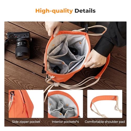 K&F CONCEPT Camera Sling Bag Small Lightweight Soft Camera Compact Case — view 4