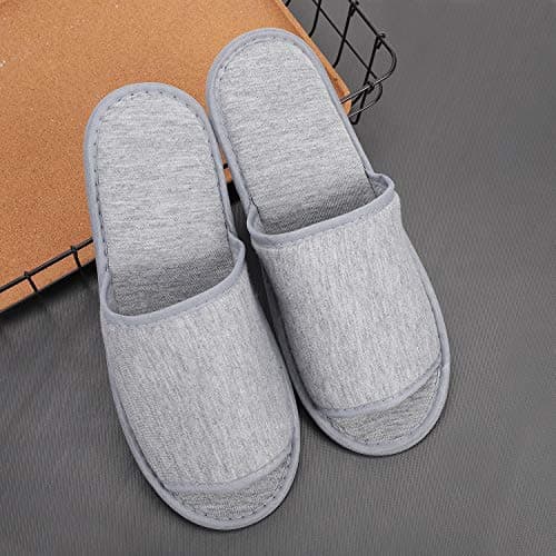 XINCHIA Portable Travel Slippers Foldable Open Toes Sandals Non-Disposable Cotton Hotel Spa Slippers Guest Room Unisex Indoor House Floor Footwear Anti-skid Business Travel Trip Flight Shoes Footwear — view 2